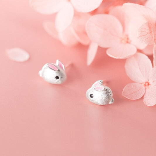 Silver Rabbit Earrings